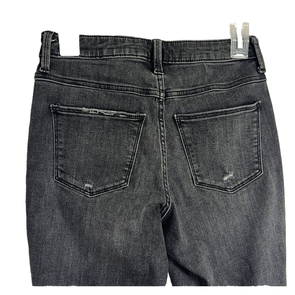 Universal Thread Gray Cotton Blend High-Rise Skinny Denim Jeans Size 2/26 - Picture 4 of 9